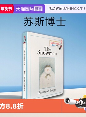 【自营】英文 The Snowman 雪人 无字书 纸板书  汪培珽英文书单推荐 苏斯博士