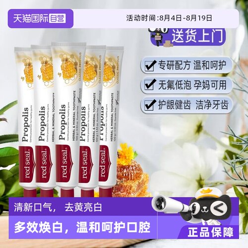 红印清洁牙齿无氟进口牙膏
