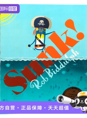 【自营】企鹅蓝系列之海盗船冒险英文原版绘本 Sunk! 沉没 一场关于海盗、宝藏和友谊的华丽冒险 启蒙认知图画故事书 Rob Biddulph