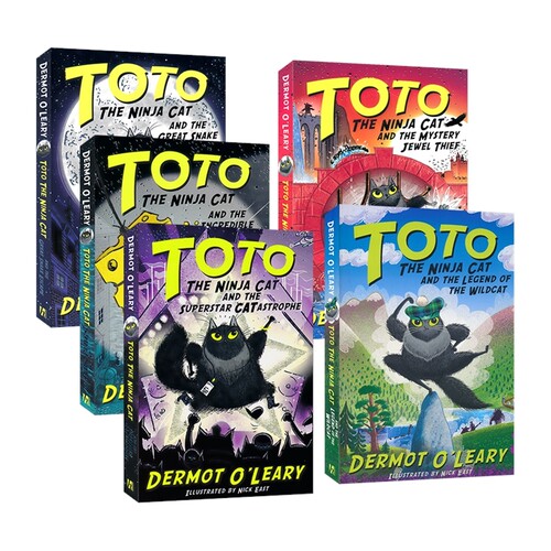 【自营】Toto the Ninja Cat Collection 忍者猫托托系列 动物冒险故事 桥梁章节小说 青少年英语课外读物 英文原版进口儿童图书