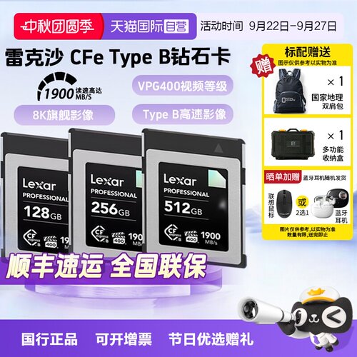 官方自营雷克沙TypeB相机储存卡