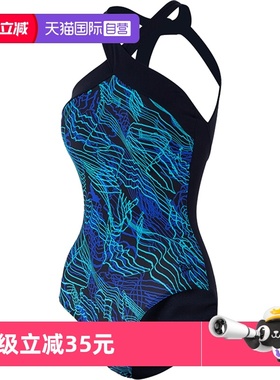 【自营】Speedo速比涛Aphrodite印花塑身连体游泳泳衣8-12924H131