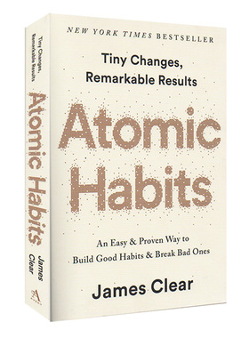 【自营】英文原版 Atomic Habits 原子习惯 建立好习惯打破坏习惯的简单方法 自我成长 自我提升 心理励志 James Clear