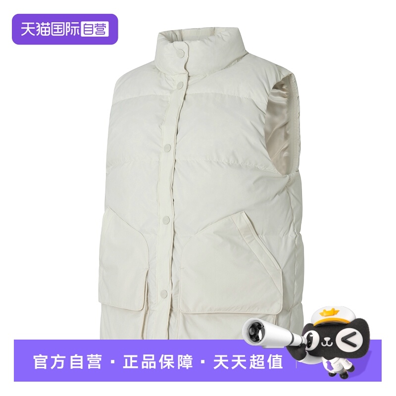 【自营】UA安德玛羽绒马甲女装新款立领运动服保暖宽松休闲外套