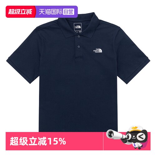 【自营】The North Face北面春夏半袖户外运动男士翻领短袖POLO衫