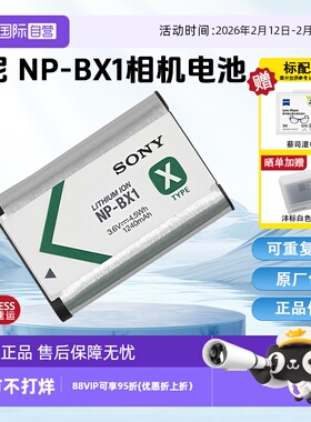 【自营】索尼（SONY)NP-BX1 数码相机充电电池 原厂原包装（适用ZV-1系列/RX100M7等黑卡系列/HX99等HX系列）