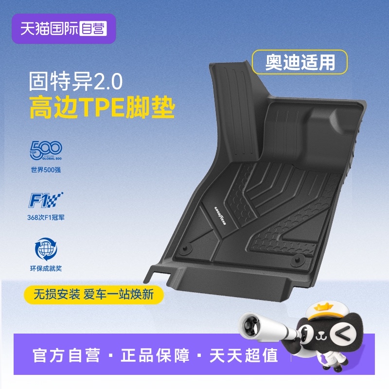 固特异奥迪TPE高边注塑汽车脚垫