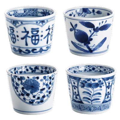 蓝凛堂日式茶杯汤吞主人陶瓷品茗