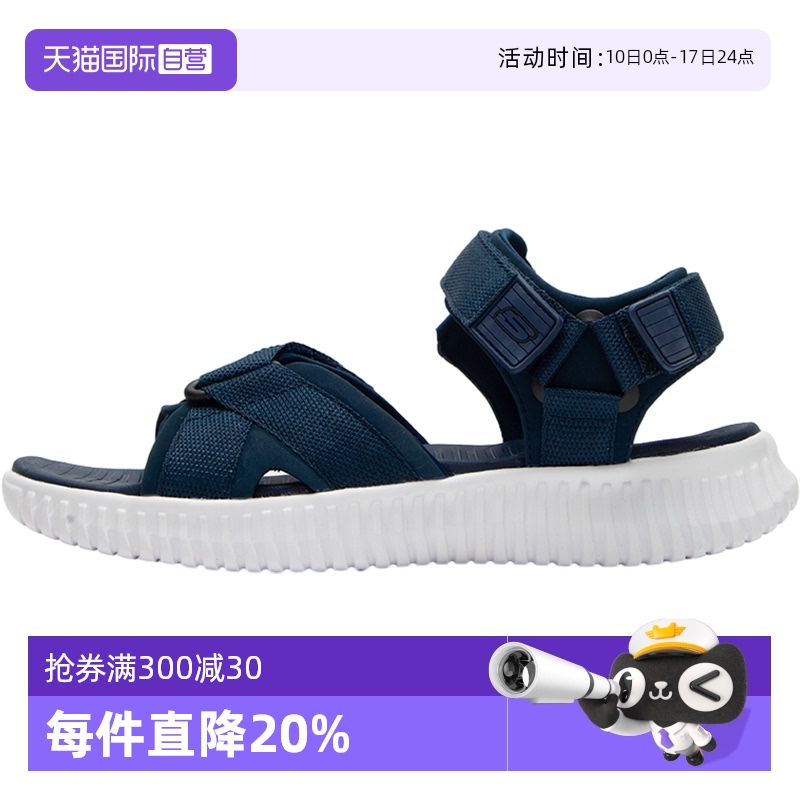 斯凯奇男新款魔术贴户外沙滩凉鞋