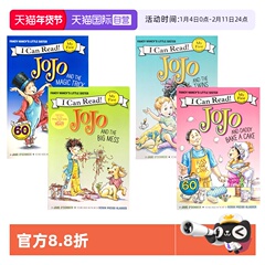 【自营】英文原版 Fancy Nancy JoJo and 漂亮的小俏妞南希 4册  i can read my first 入门级分级读物 英语绘本图画书