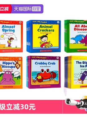 【自营】学乐小读者英语分级绘本 First Little Readers 英文原版绘本6册儿童阅读 First Little Reader Level A - H 早教启蒙字卡