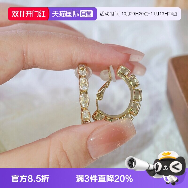 OSEWAYA花朵耳夹轻奢璀璨