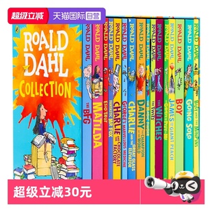 Roald Dahl 了不起 查理和巧克力工厂英语进口小说罗尔德达尔 罗尔德达尔英文原版 狐狸爸爸英文版 书全套英文16本 自营