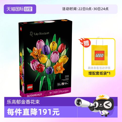 乐高积木植物11501郁金香花束