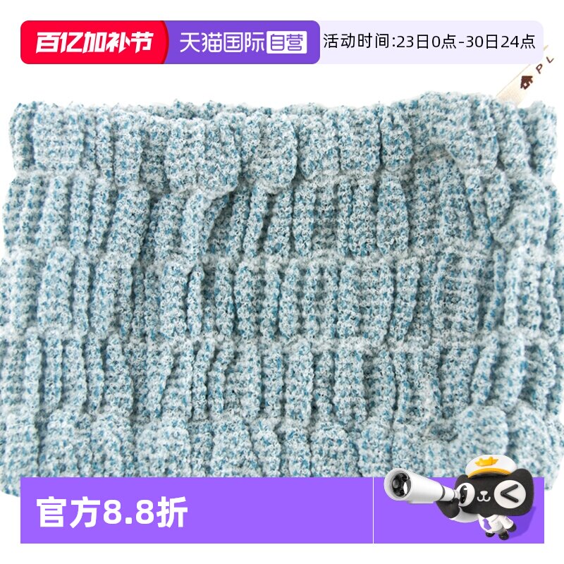 日本进口oka尼龙涤纶束发带 洗脸化妆压发宽边发箍头箍巧克力棕色
