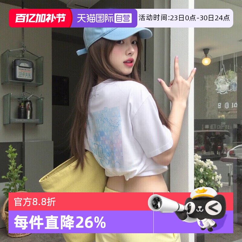 【自营】MLB美职棒短袖男装女装情侣波普老花服休闲服时尚运动T恤