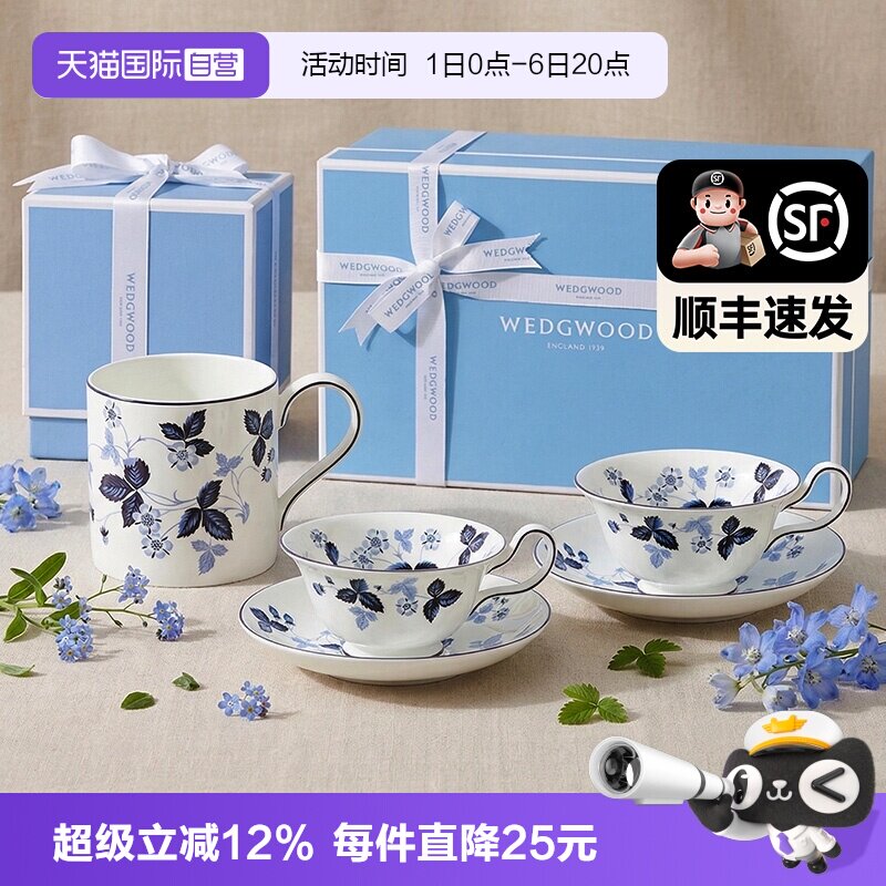 WEDGWOOD骨瓷办公室马克杯水杯