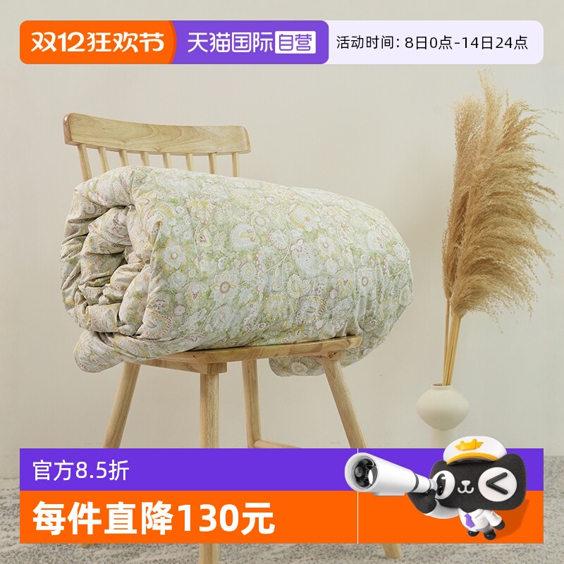 舒适保暖白鹅绒丝春秋被芯