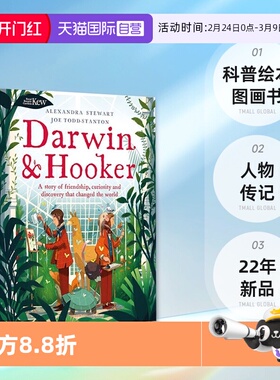 【自营】英文原版 Darwin and Hooker 物种起源背后的故事 达尔文 胡克 少儿科普绘本图画书 人物传记 22年新品