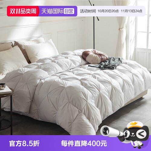 90白鹅绒丝冬被天然纤维羽绒丝