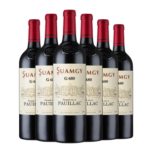 【自营】圣芝G680波亚克红酒AOC级法国原瓶进口干红葡萄酒整箱装