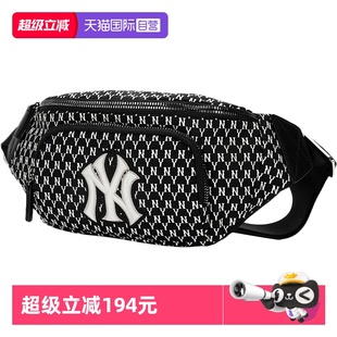 MLB腰包男包女包情侣包轻便斜挎包老花NY满标胸包单肩包 自营
