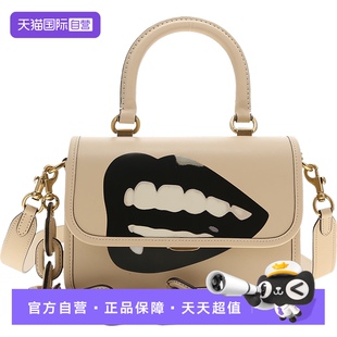 蔻驰女士皮质单肩斜挎手提包 自营 COACH
