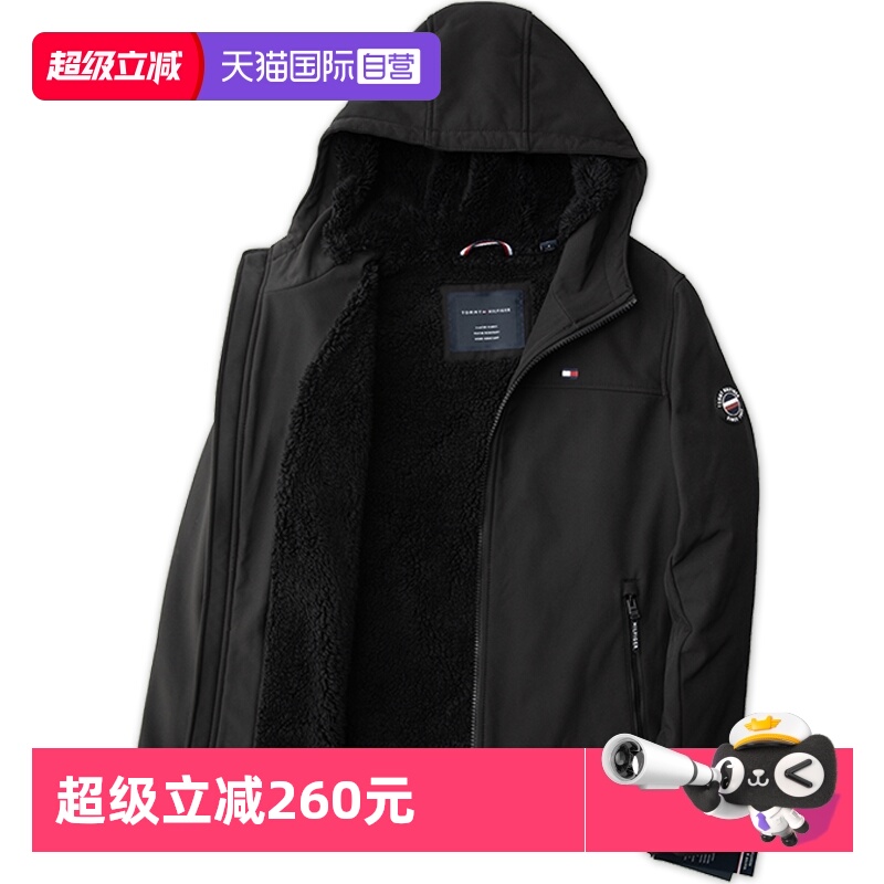 TOMMYHILFIGER加绒加厚连帽棉服