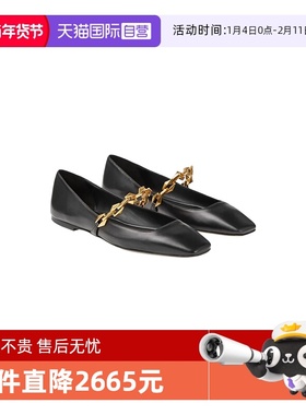 【自营】Jimmy Choo秋冬DIAMOND TILDA FLAT女士方头玛丽珍单鞋