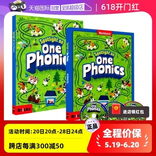 英语入门自学零基础 自营 One 小学英语 自然拼读 Phonics phonics自然拼读 Spotlight 拼音拼读训练