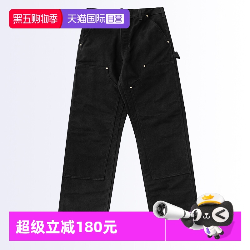 卡哈特B01重磅帆布双膝工装裤