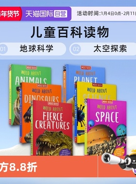 【自营】Wild About Animals Dinosaurs Fierce Creatures Planet Earth Science Space 儿童百科读物 恐龙地球科学太空 英文原版