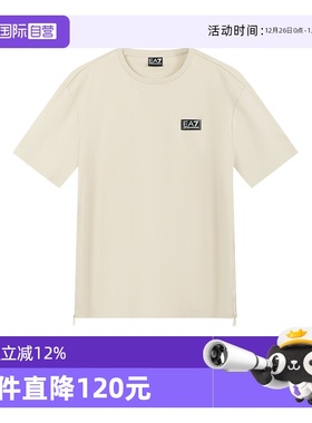 【自营】EA7阿玛尼 男士圆领短袖T恤 7M000516 AF14616