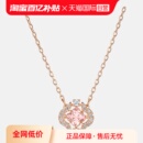 心四叶草造型女项链玫瑰金 Swarovski施华洛世奇跳动 自营