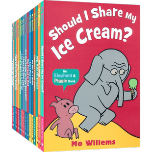 【自营】An Elephant and Piggie Book 小猪小象16册 Mo Willems 吴敏兰书单 儿童英语启蒙读物 情商培养英文绘本英文原版进口图书