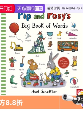 【自营】Pip and Posy's Big Book of Words 波西和皮普 纸板书  英文原版Nosy Crow