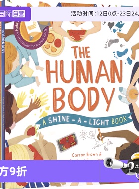 【自营】Shine A Light  光影魔术儿童绘本套装6册 Human Body Dinosaurs Wonders  Construction Site  Farm 幼儿科普 英文原版