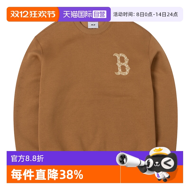 MLB圆领卫衣男装女装新款情侣