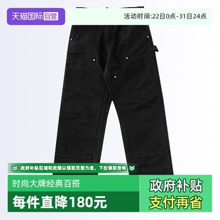 裤 未脱浆宽松直筒工装 carhartt卡哈特B01伐木裤 双膝长裤 自营