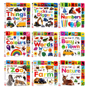 【自营】DK My First 系列启蒙认知纸板书 英文原版绘本 My First Words Numbers book 低幼亲子趣味互动书 0-3-6岁益智早教英语