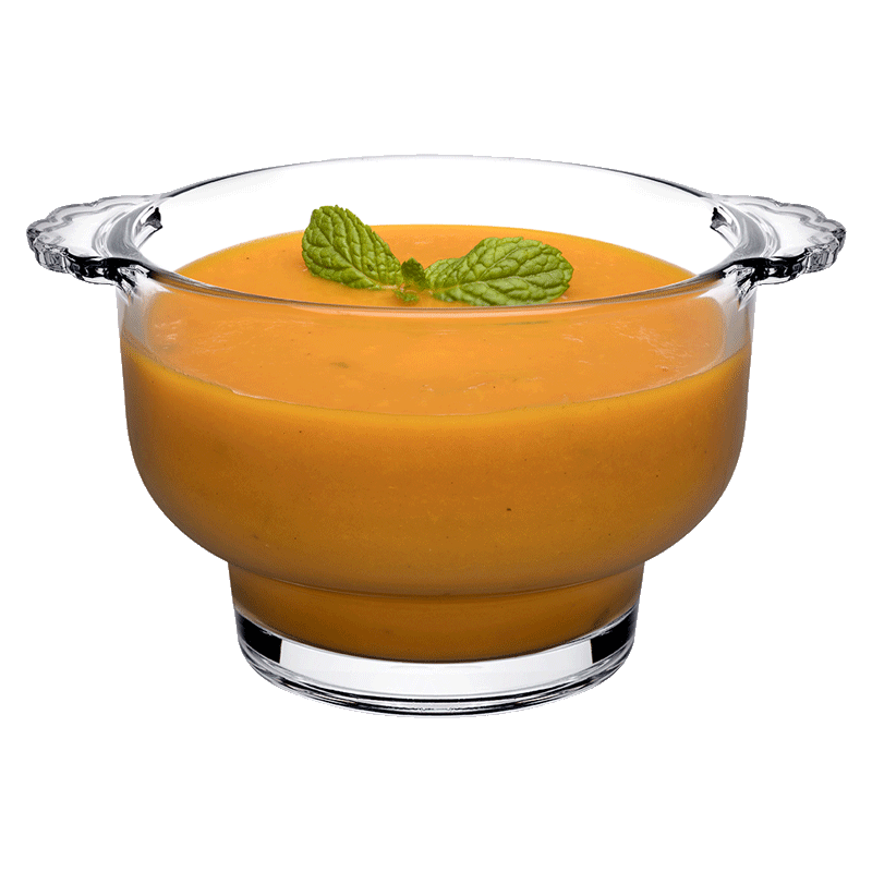 【自营】帕莎帕琦进口无铅双耳玻璃碗辅食碗甜品碗米饭水果碗蒸蛋