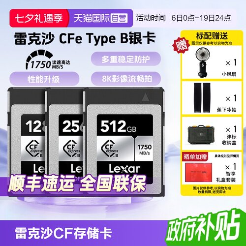 官方自营雷克沙CfeTypeB存储卡