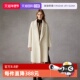 优雅毛呢外套 新款 自营 ELLE绵羊毛羊驼毛双面呢大衣女2024冬季