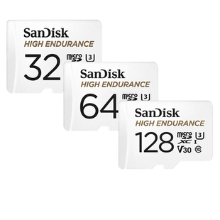 【自营】闪迪tf卡32g/64g/128g记录仪监控摄像头耐用sd存储内存卡