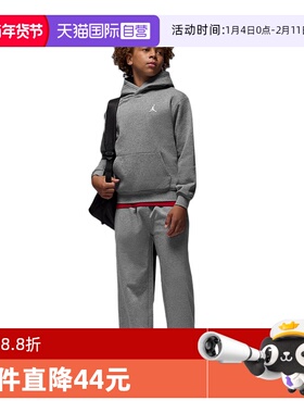 【自营】Nike耐克男童直筒裤运动裤宽松针织加绒长裤IQ2791-091