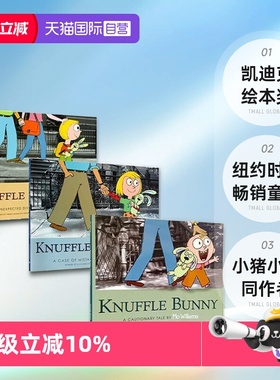 【自营】英文原版 Knuffle Bunny 古纳什小兔二部曲 儿童启蒙绘本2册 凯迪克绘本奖 小猪小象同作者 Mo Willems 纽约时报畅销童书