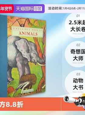 英文原版 D'Aulaires' Book of Animals 动物大书 精装绘本图画书 奇想国大师 多莱尔作品 2.5米超大长卷 Ingri d'Aulaire