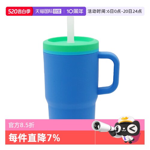 【自营】Nuby努比儿童迷你全硅胶巨无霸吸管水杯宝宝防摔大容量