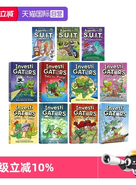 【自营】现货 英文原版 Investi Gators 1-8 鳄鱼侦查员合售 全彩漫画书绘本 爆笑漫画故事书 中小学课外英文阅读图画书