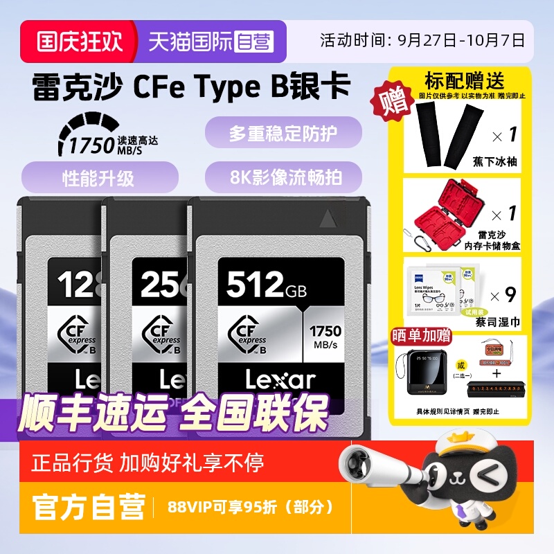 官方自营雷克沙CfeTypeB存储卡